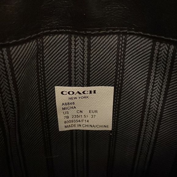 Coach Micha wide calf knee high riding boot. - Picture 4 of 10